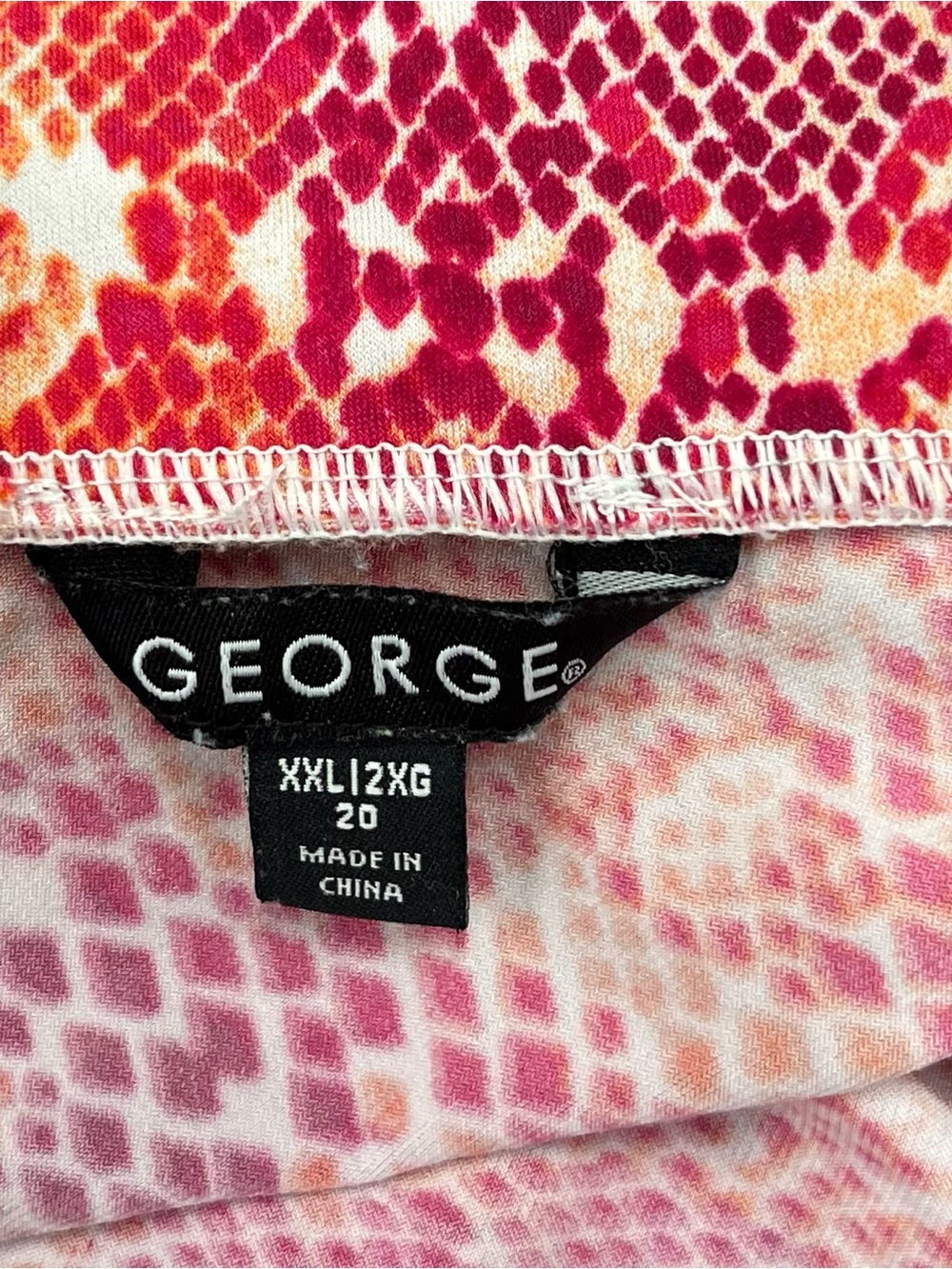 George snakeskin print midi skirt size XXL/20 - Picture 3 of 6